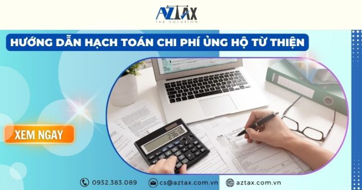 hướng dẫn hạch toán chi phí ủng hộ từ thiện chi tiết